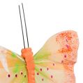 Floristik24 Deco mariposas en el cable de color 8,5cm 12pcs