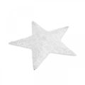 Floristik24 Adorno navideño estrella Adorno navideño estrella lana blanca Al.30cm