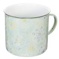Floristik24 Taza decorativa, maceta, mandala, esmaltada, Ø13cm H12cm