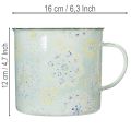 Taza decorativa, maceta, mandala, esmaltada, Ø13cm H12cm | Floristik24.es