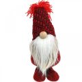 Floristik24 Deco Gnome Beard Christmas Gnome Deco Figura Roja H30cm