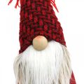 Floristik24 Deco Gnome Beard Christmas Gnome Deco Figura Roja H30cm