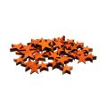 Floristik24 Las estrellas de madera mezclan naranja para esparcir 3-5cm 72pcs