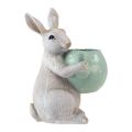 Floristik24 Conejo decorativo con tetera figura decorativa decoración de mesa Pascua H22,5cm