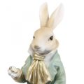 Deco conejo pareja de conejos figuras vintage H40cm 2pcs