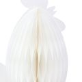 Floristik24 Papel Decorativo Pollo Gallo Panal Blanco Naranja 7,5×4,5×8cm 6uds