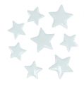Deco estrellas para espolvorear blanco 4-5cm 72p