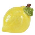 Floristik24 Jarrón decorativo limón cerámica ovalado amarillo 11cm×9,5cm×10,5cm