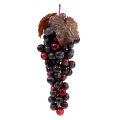 Floristik24 Deco uvas rojo oscuro 22cm