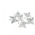 Floristik24 Mariposa colgante decorativa, decoración de boda, mariposa de metal, resorte 6pcs