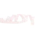 Floristik24 Cinta decorativa rosa con hilo Lurex plateado reforzado 10mm 20m
