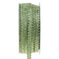 Floristik24 Cinta decorativa efecto terciopelo verde 10mm 20m