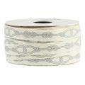 Floristik24 Cinta decorativa cinta de algodón marítimo cuerdas crema 15mm 20m