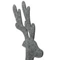 Floristik24 Ciervo Figura para decorar de fieltro 60cm gris
