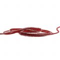 Correa de cuero Cable de cinta roja con remaches 3mm 15m