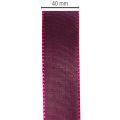Cinta de regalo, cinta de tafetán morado, elegantemente brillante, 25 mm de ancho, 50 m de largo. | Floristik24.es