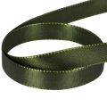 Cinta de regalo con borde tejido, cinta de tafetán para manualidades, 15 mm de ancho, 50 m de largo | Floristik24.es