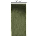 Cinta de satén para envolver regalos, cinta de tafetán, verde, 40 mm de ancho, 5 m de largo | Floristik24.es
