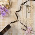 Cinta decorativa de tafetán en rollo para envolver regalos y manualidades, 10 mm de ancho, 50 m de largo. | Floristik24.es