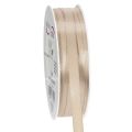 Floristik24 Cinta estrecha de color beige para regalos, cinta fina para embalaje, 10 mm de ancho, 50 m de largo.