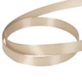 Cinta estrecha de color beige para regalos, cinta fina para embalaje, 10 mm de ancho, 50 m de largo. | Floristik24.es