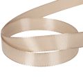 Cinta decorativa, cinta de satén, cinta de tafetán, beige, 15 mm, 50 m | Floristik24.es