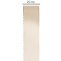 Cinta decorativa de tafetán satinado beige de 25 mm y 50 m. | Floristik24.es