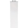 Cinta decorativa de tafetán, blanca, 25 mm de ancho, 50 m de largo. | Floristik24.es