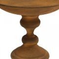 Cuenco decorativo con pie metal aspecto óxido Ø22cm H18.5cm | Floristik24.es