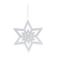 Floristik24 Estrella decorativa blanca nevada 28cm L40cm 1ud