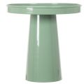 Plato decorativo de metal, verde, base redonda, bandeja para arreglos florales, 20 cm | Floristik24.es