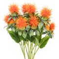 Floristik24 Cártamo artificial naranja como flor artificial para jarrones y decoración, 55 cm, 4 piezas