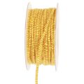 Floristik24 Hilo de lana con hilo de fieltro mica bronce amarillo Ø5mm 33m
