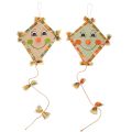 Floristik24 Dragón decorativo con cara y colgador, decoración otoñal, 40 cm, 2 piezas
