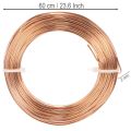 Rollo de alambre de aluminio para manualidades y floristería, 60 m, 500 g | Floristik24.es