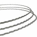 Floristik24 Corazones de alambre 25 cm anillos de onda anillo de unión para corona de puerta 10 piezas