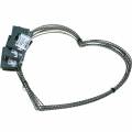 Floristik24 Anillo de onda de corazón de alambre de 30 cm para corona de pared anillo de corona corazón 10 piezas