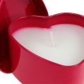 Floristik24 Vela Perfumada en Forma de Corazón Rosa 7cm x 3.5cm 1pc