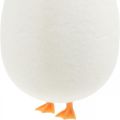 Floristik24 Huevo decorativo con patas Crema de huevos de Pascua Divertida decoración de Pascua Al 13cm 4pcs