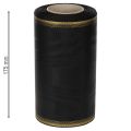 Elegante cinta de muaré para corona, 175 mm, negra con borde perlado y tejido de tafetán, cinta decorativa para floristería funeraria, cinta de lazo, 25 m | Floristik24.es
