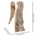 Figura de ángel hecha de madera con corteza de abedul, 30 cm. | Floristik24.es