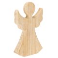 Floristik24 Ángel decorativo de madera, hecho de madera natural clara, decoración navideña, 30 cm.