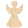 Ángel decorativo de madera, hecho de madera natural clara, decoración navideña, 30 cm. | Floristik24.es