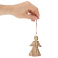 Figura de ángel para colgar en el árbol de Navidad, 10 cm, 12 unidades. | Floristik24.es