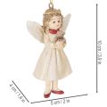 Adornos de ángel decorativos para árbol de Navidad, estilo vintage, 10 cm, 3 piezas. | Floristik24.es