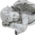 Floristik24 Ángel para la tumba figura tumbada cabeza izquierda 30×13×13cm