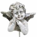 Floristik24 Enchufe decorativo de joyería grave ángel 3.5cm 8pcs