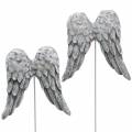 Floristik24 Plug decorativo alas de angel 10cm 3uds