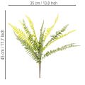 Rama de helecho artificial, planta verde artificial para decoración, 45 cm | Floristik24.es