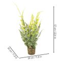 Helecho artificial con cepellón para decoración del hogar y la oficina, 57 cm. | Floristik24.es